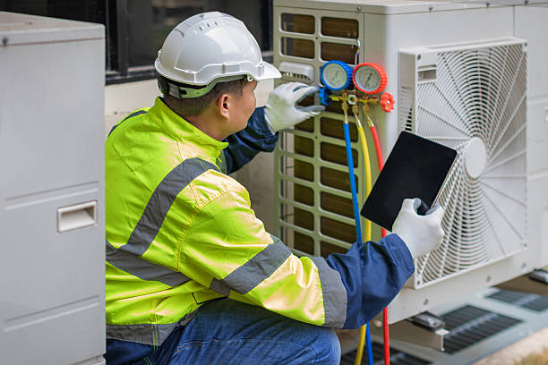 Professional Hvac technician working in Marshall, WI
